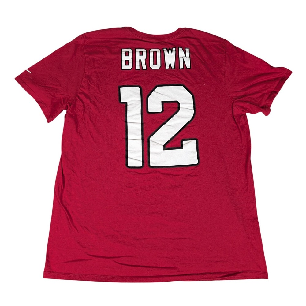 Nike Arizona Cardinals John Brown XL Red Graphic T-Shirt #12 Excellent